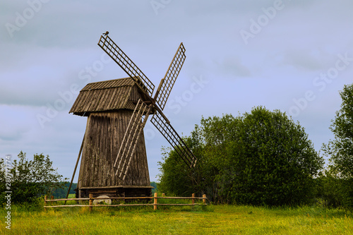 Old-fashioned windmill