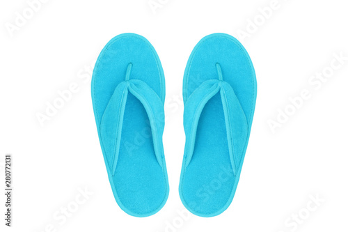 Spa flip flop slippers isolated on white background