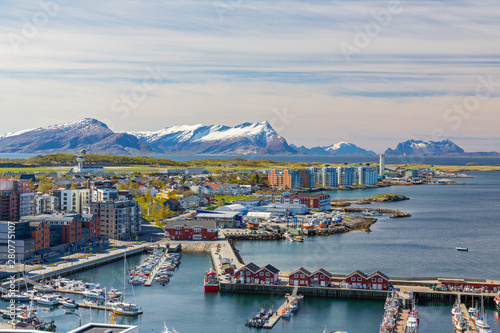 Norwegian City Bodo Aerial View, Norway. photo