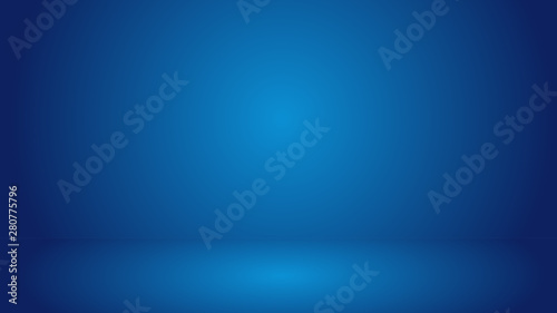blue background 3d room - gradient