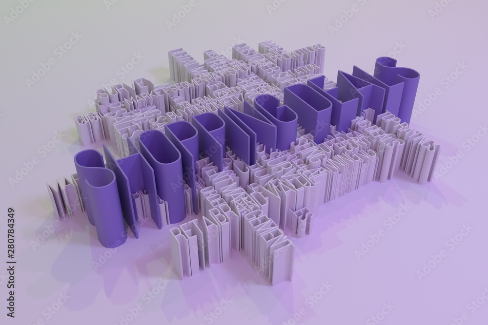 Fototapeta premium Shopping Deals, marketing keyword words cloud. For web page, graphic design, texture or background. 3D rendering.