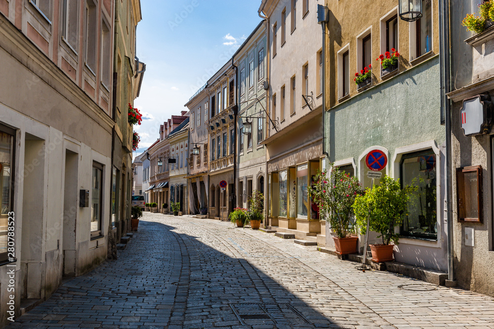 Street in Steyr - a town in Austria.