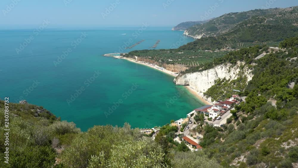 Panoramic sight of the beautiful Gargano coastline. Apulia (Puglia), Italy. Panoramic sight of the beautiful Gargano coastline. Apulia (Puglia), Italy.