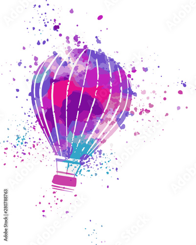 hot air balloon in the sky
