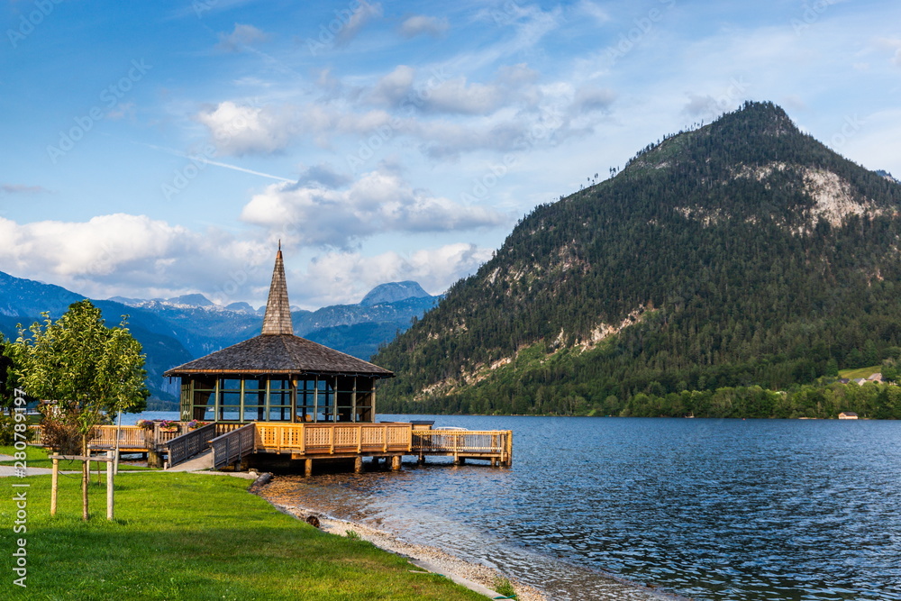 Fototapeta premium Lake Grundlsee. Summer evening. Austria.