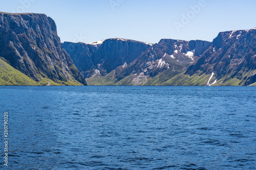 Western Brook Pond in Gros Morne National Park, Newfoundland, Canada
