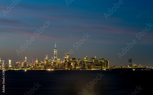 Night View of Manhattan From Staten Island
