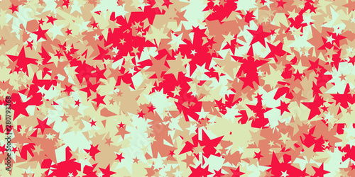 Abstract Generative Art color distributed Stars background illustration