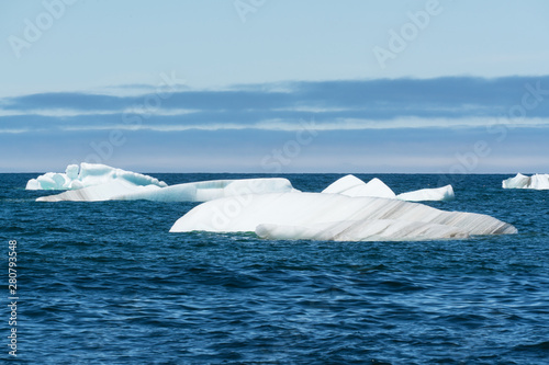Iceberg floating in the ocean off the coast of Newfoundland Canada © pabrady63