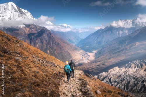 Walking people on the mount...