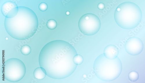 Abstract illustration with blurred drops. For flyer, brochure, booklet and websites design Bright Gradient Color Vector illustration.