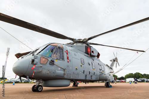 Royal Navy Merlin HM.2 captured at the 2019 Royal International Air Tattoo at RAF Fairford.