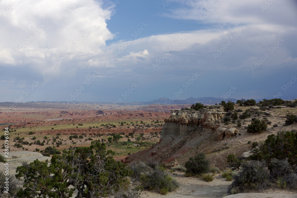 San Rafael Swell red mountain valley landscape