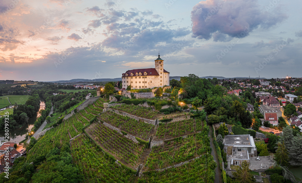 Vaihingen an der Enz mit Blick auf das Schloss Kaltenstein