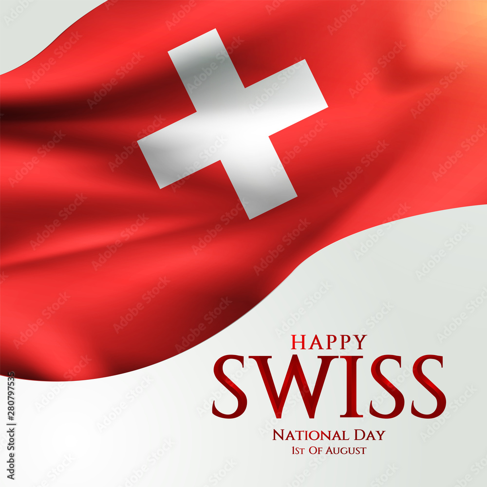 Swiss National Day celebration vector illustration with switzerland flag and patriotic elements. Creative concept for posters, greetings, banners, backgrounds and print. Swiss National Day celebration vector illustration with switzerland flag and patriotic elements. Creative concept for posters, greetings, banners, backgrounds and print.