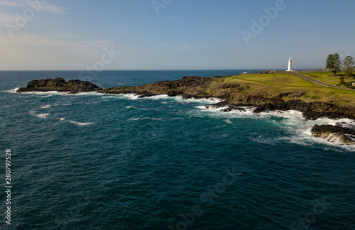 A view from Kiama Blow Hole Point on the south coast of New South Wales, Australia. In aboriginal the word Kiama means ‘where the ocean makes noise’.