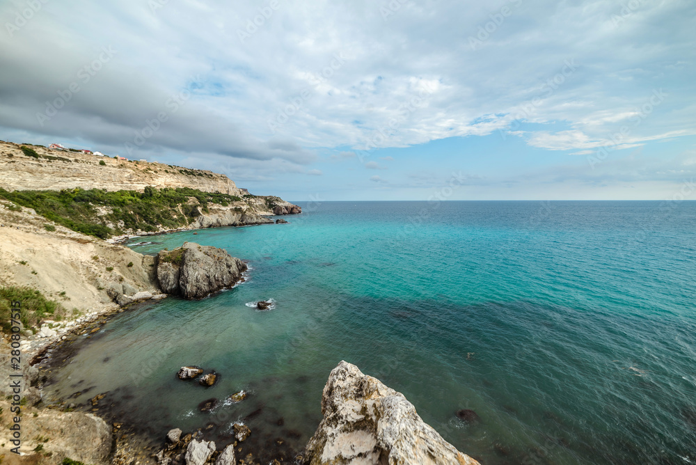 Fototapeta premium Sea shore on a summer day