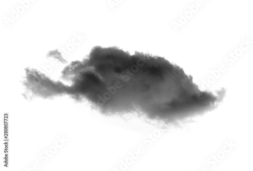 Black smoke on a white background