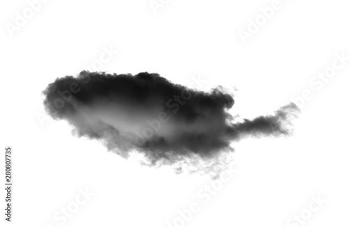 Fototapeta Naklejka Na Ścianę i Meble -  Black smoke on a white background