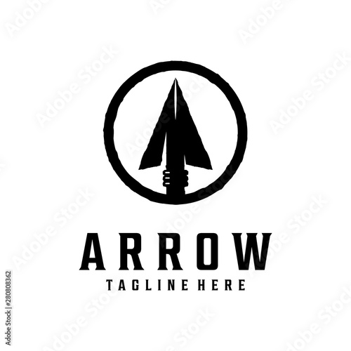 Spear, arrow / arrowhead vintage logo