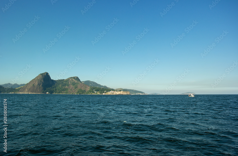 Stone mountains, coast and fortress Stone mountains, coast and fortress