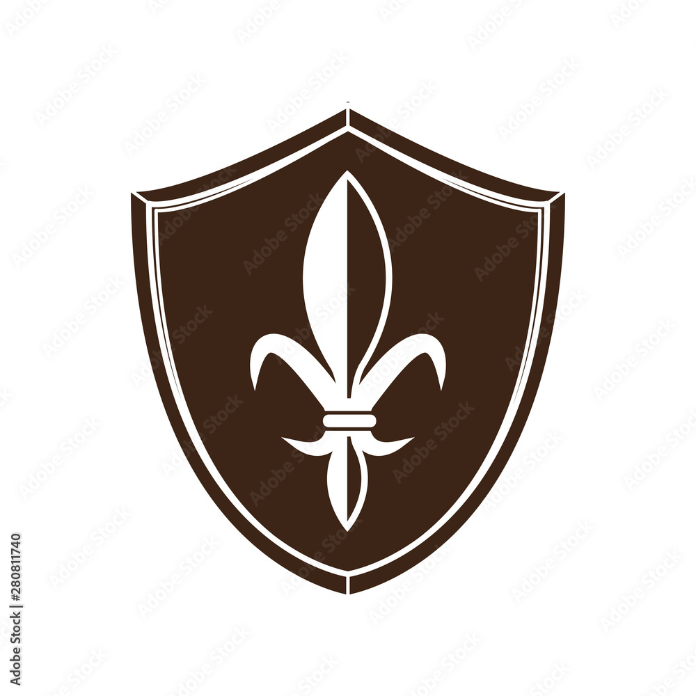 Fototapeta premium medieval sword icon