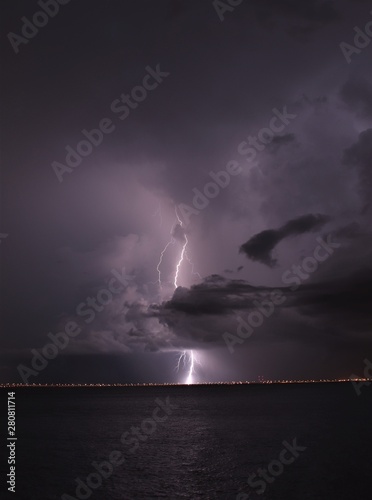 Lightning in Tampa Bay Florida