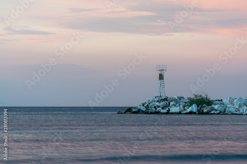 Lighthouses in Thassos, south of Greece.