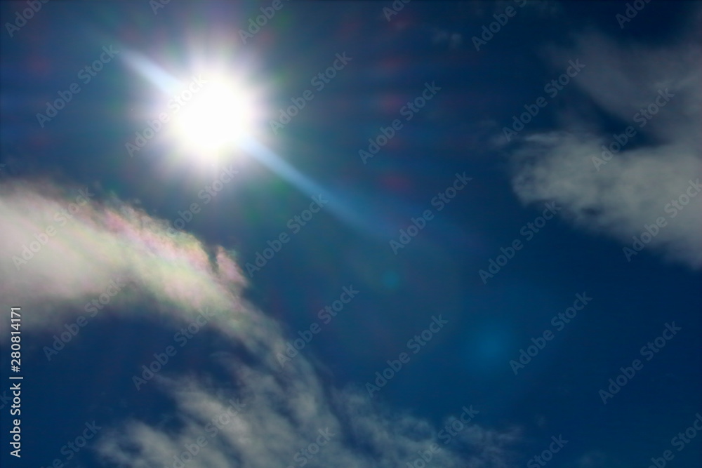 Fantastic soft white clouds against blue sky Fantastic soft white clouds against blue sky