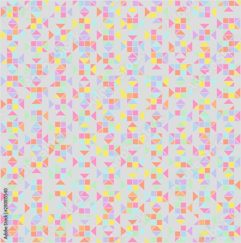 The Grey of Colorful of Pattern Wallpaper