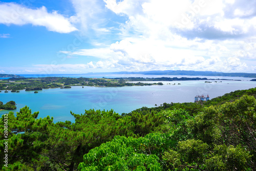 沖縄 嵐山展望台の風景