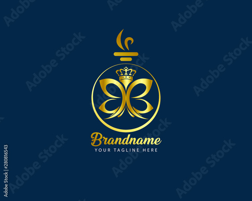 Elegant Luxury Modern and professional Perfume, parfumerie Logo Template