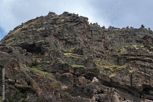 Cave Monastery Vanis Kvabebi in Samtskhe-Javakheti Province in Georgia photo
