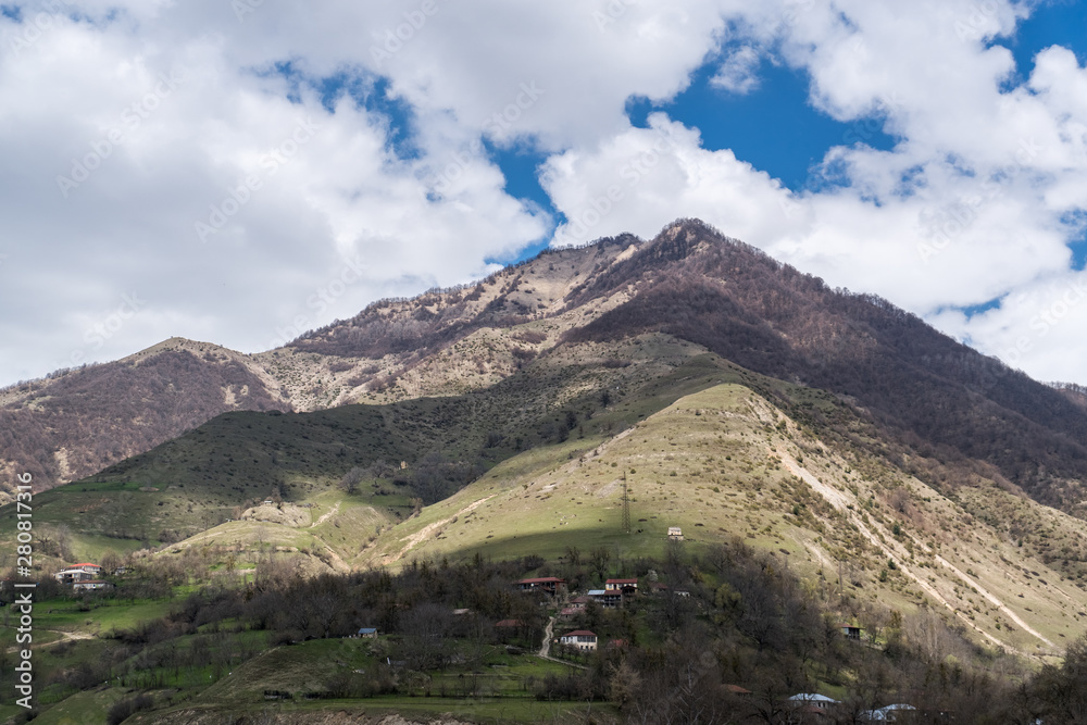Fototapeta premium Countryside in the Caucasus Mountains, Georgia