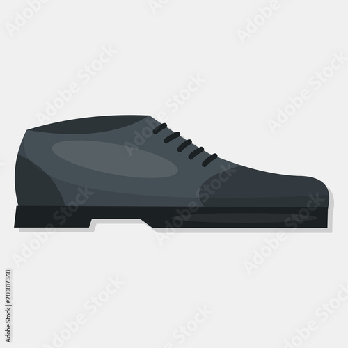 formal man shoe isolated vector illustration 