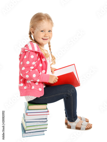 Portrait of adorable little...