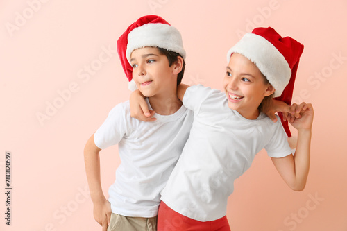 Happy little children in Sa...