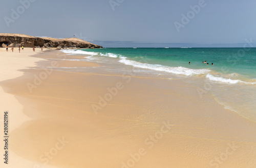Santa Monica beach in Cabo Verde Boa Vista
