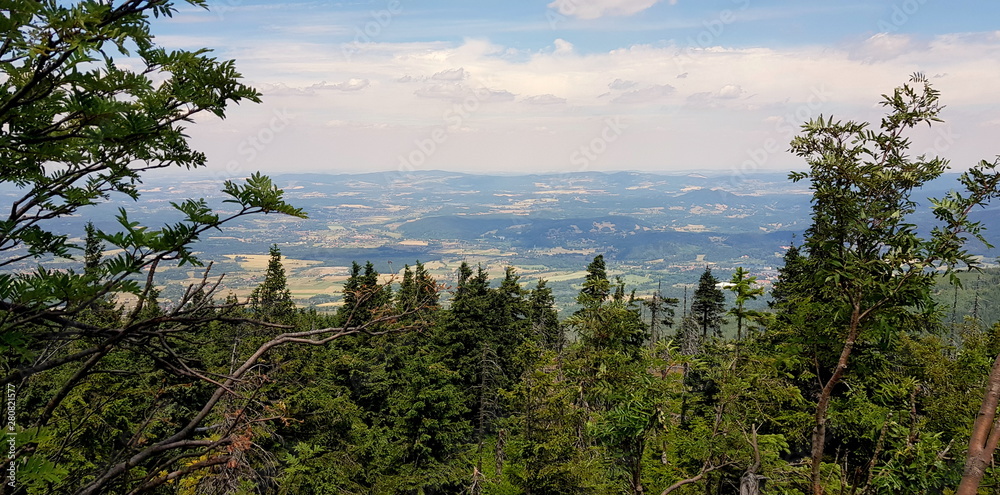 Panoramic view from the mountains