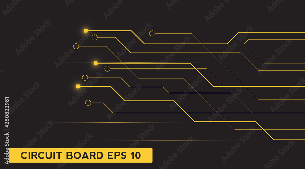 circuit board technology background. future electronics tech concept ...