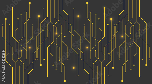 circuit board technology background. future electronics tech concept. movement. vector illustration element