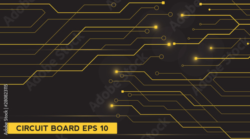 circuit board technology background. future electronics tech concept. movement. vector illustration element