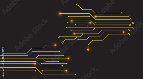 circuit board technology background. future electronics tech concept. movement. vector illustration element