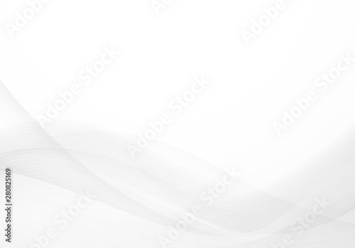  Abstract illustration, gray and white wave, soft design