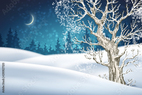 Christmas Night Background
