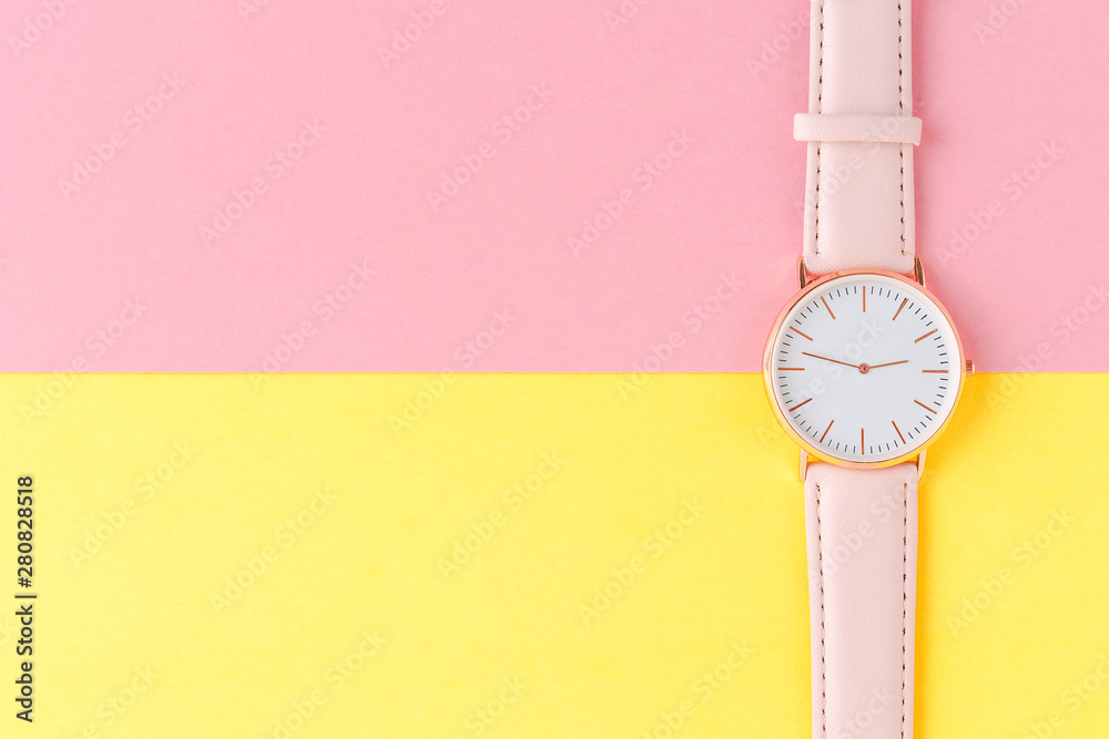 Women’s watch on abstract background Women’s watch on abstract background