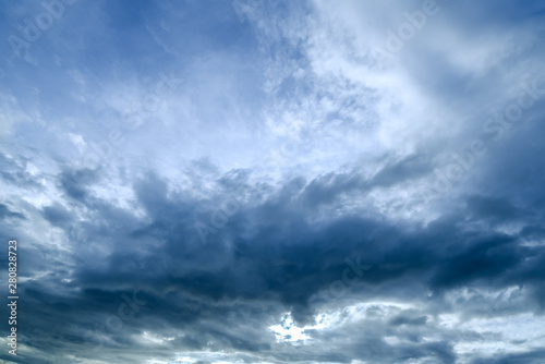 dark storm clouds with background,Dark clouds before a thunder-storm.