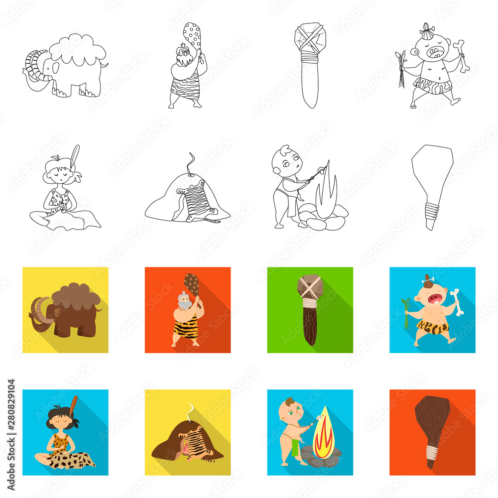 Isolated object of evolution and prehistory sign. Set of evolution and development vector icon for stock. Isolated object of evolution and prehistory sign. Set of evolution and development vector icon for stock.