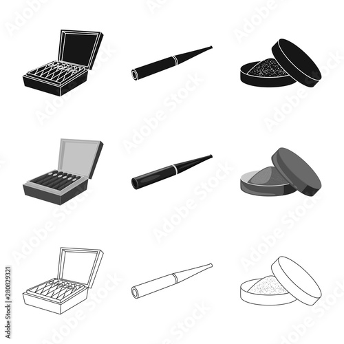 Vector design of refuse and stop icon. Set of refuse and habit stock symbol for web.