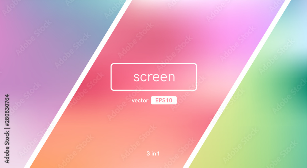 Abstract blurred gradient background. Pink color. Unfocused style bokeh. Colorful editable mesh. Soft pastel colored blur. Minimal modern style. Beautiful template. EPS10 vector illustration.